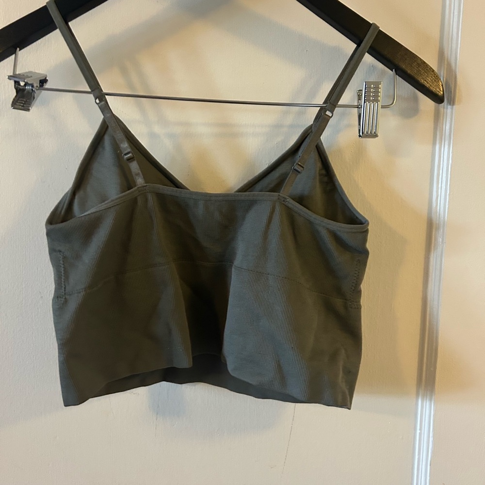 Dynamite Charcoal Ribbed Top - Picture 2 of 4